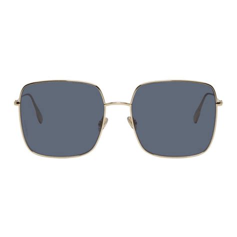 dior brillengestell 2015|DiorStellaire1 Gold Metal with Blue Lacquer Square Sunglasses.